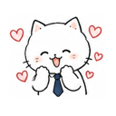 限界ねこ Genkai Neko 스티커