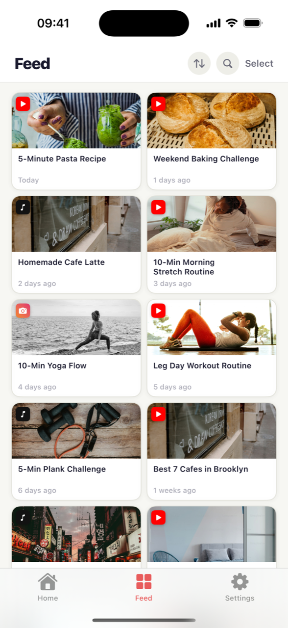🔍 Your whole feed, searchable