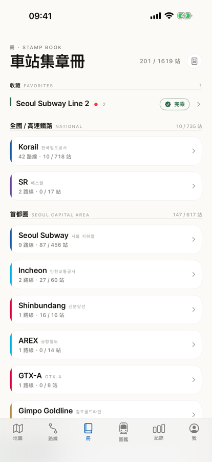 搭過的車站化為印章