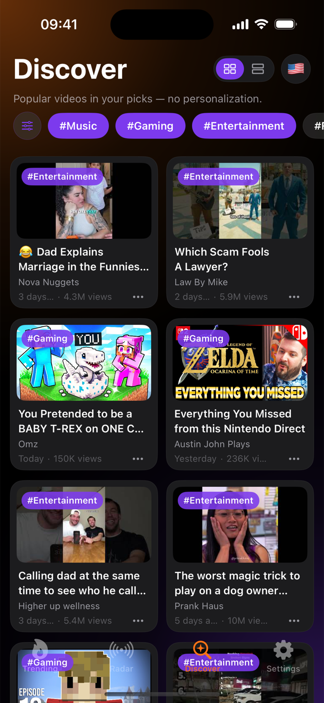 DISCOVER · 14 CATEGORIES